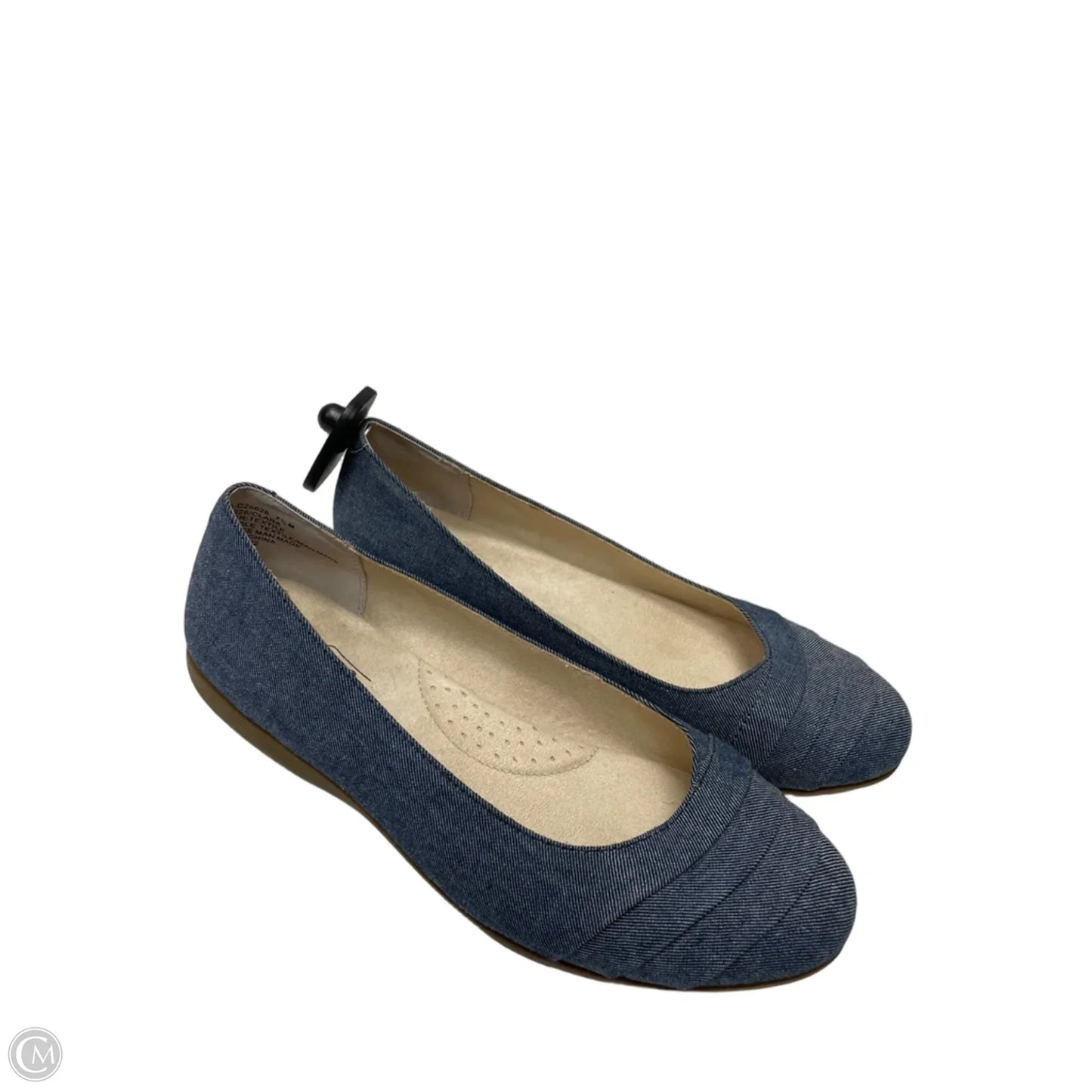 Shoes Flats By Cliffs By White Mountain In Blue Denim, Size: 7.5