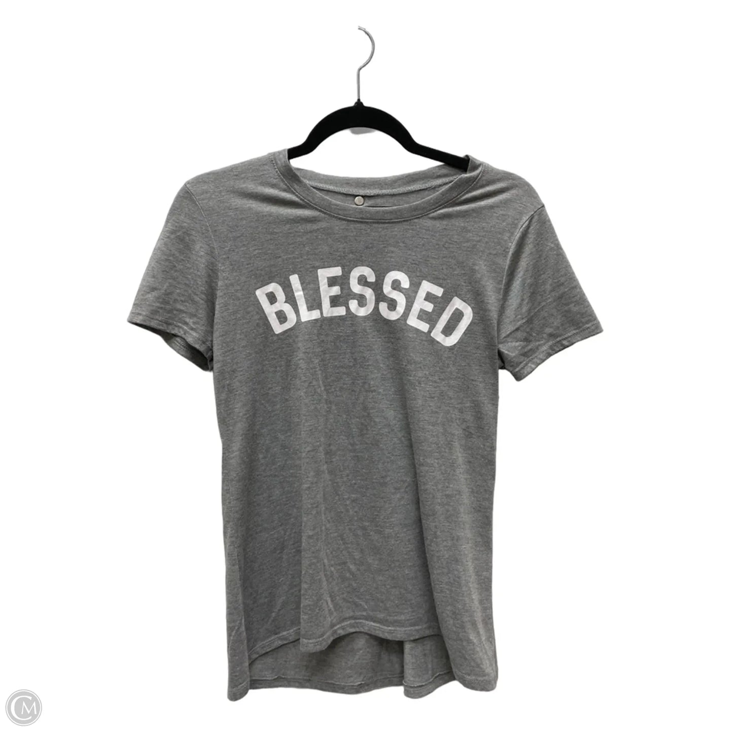 Top Short Sleeve By Modern Lux In Grey, Size: M