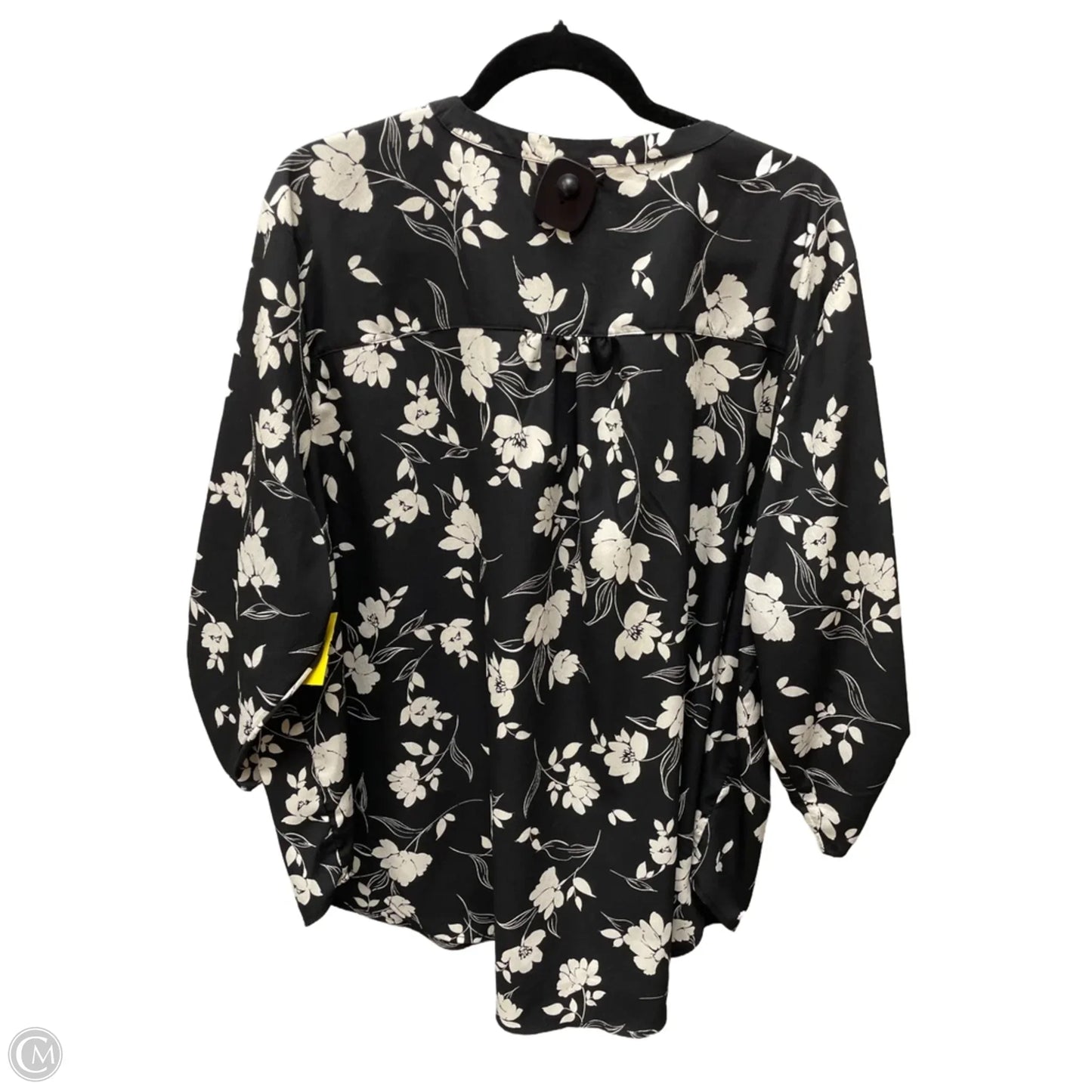 Top 3/4 Sleeve By Maurices In Floral Print, Size: 3x