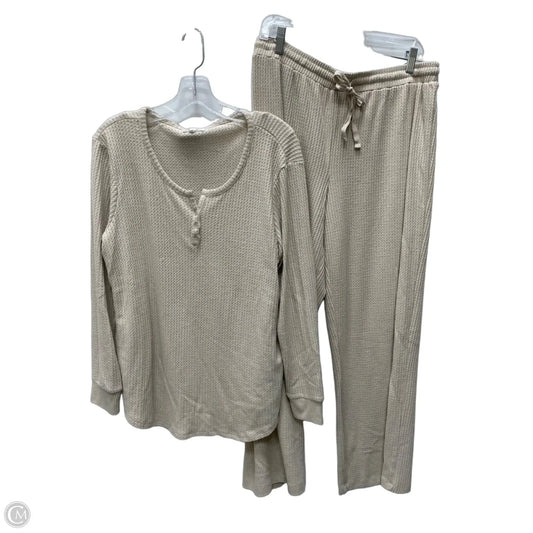 Pants Set 2pc By Maurices In Tan, Size: L