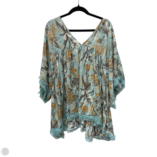 Blouse Short Sleeve By Clothes Mentor In Floral Print, Size: 3x