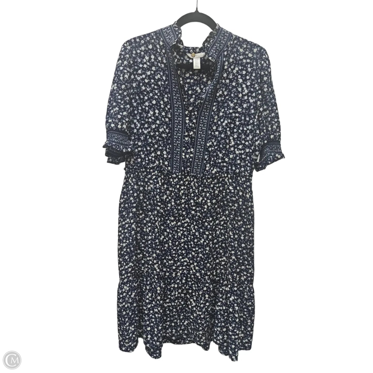 Dress Casual Short By London Times In Floral Print, Size: L