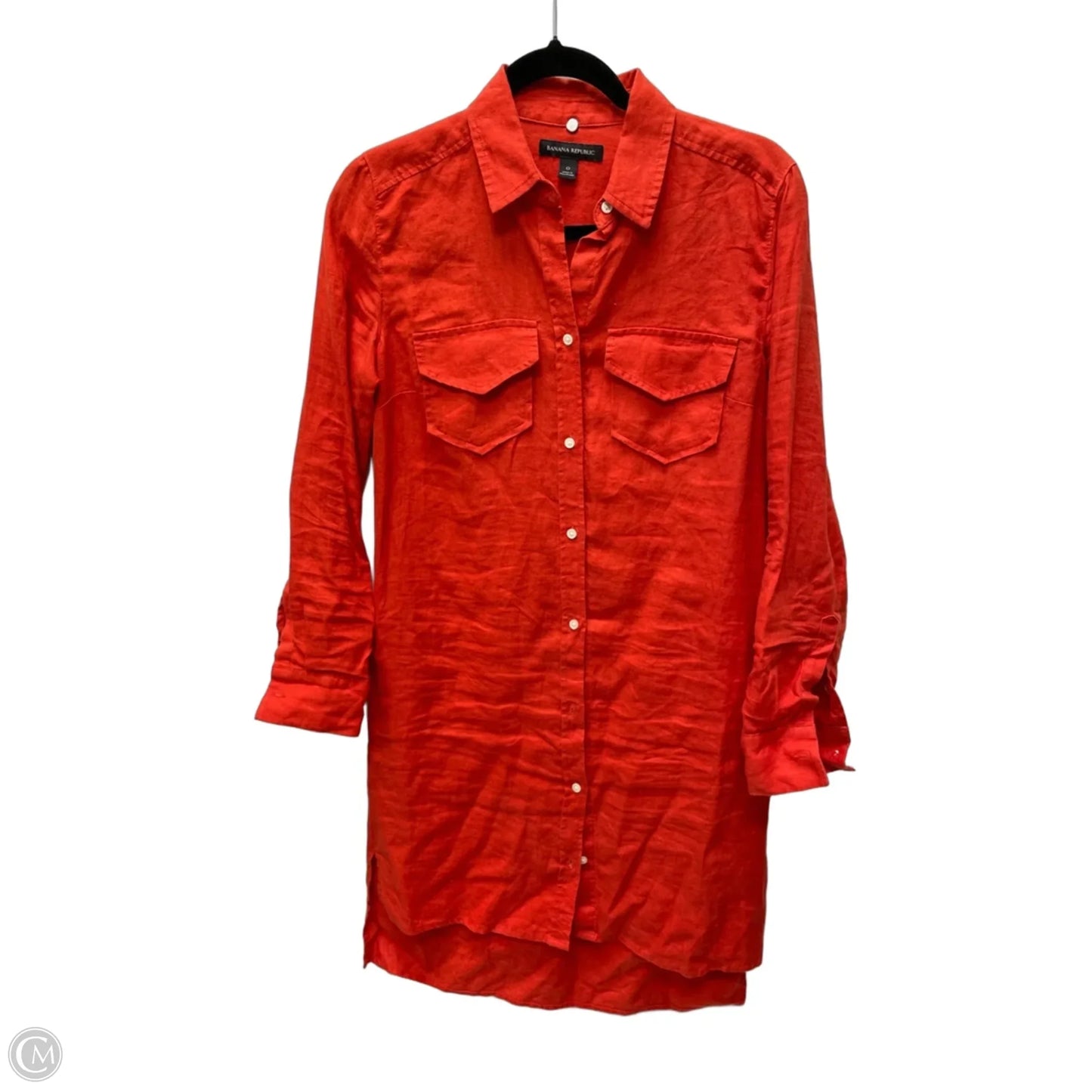 Dress Casual Short By Banana Republic In Orange, Size: Xs