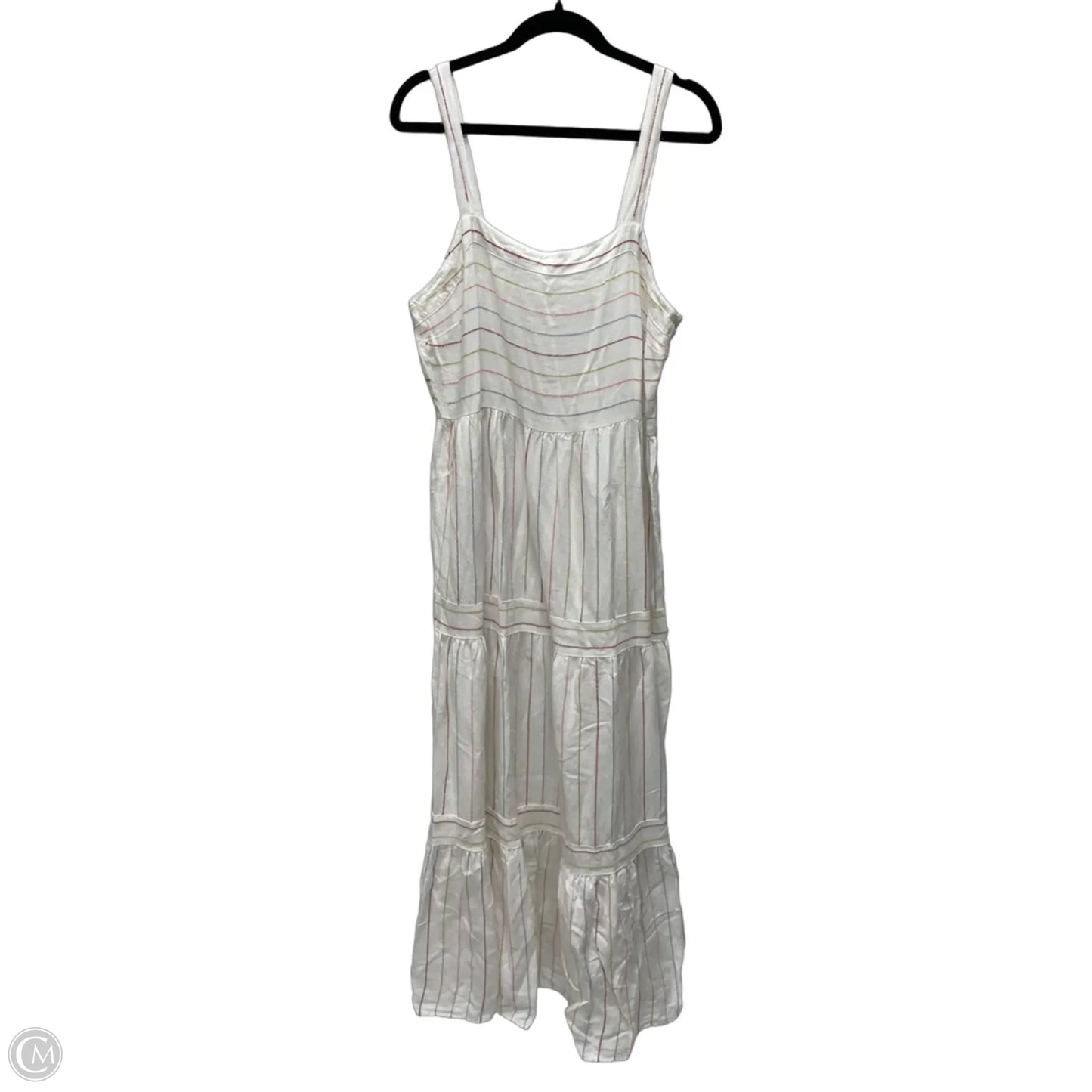 Dress Casual Maxi By Loft In Striped Pattern, Size: L