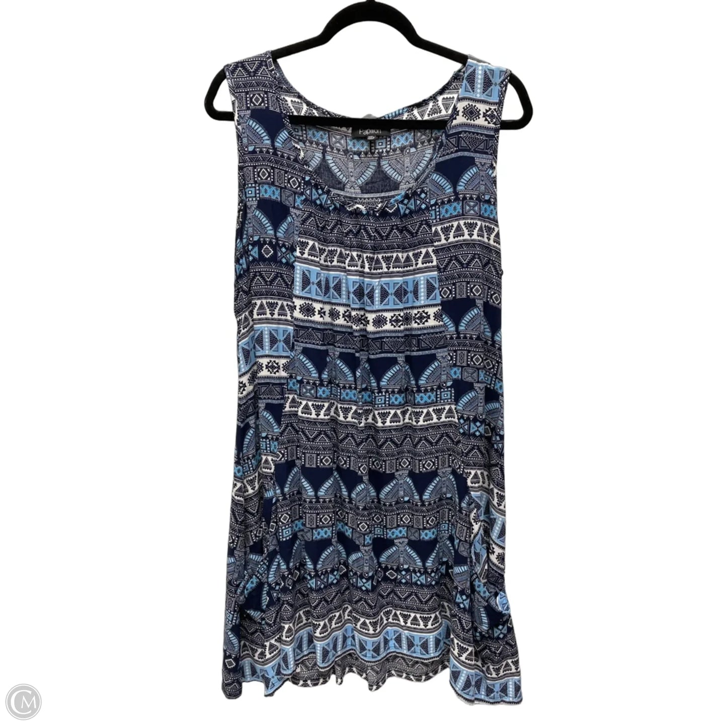 Dress Casual Short By Papillion In Geometric Pattern, Size: 2x