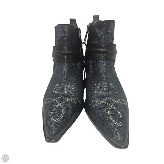 Boots Western By Donald Pliner In Navy, Size: 9