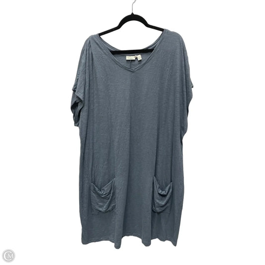 Dress Casual Short By Logo In Blue, Size: 3x