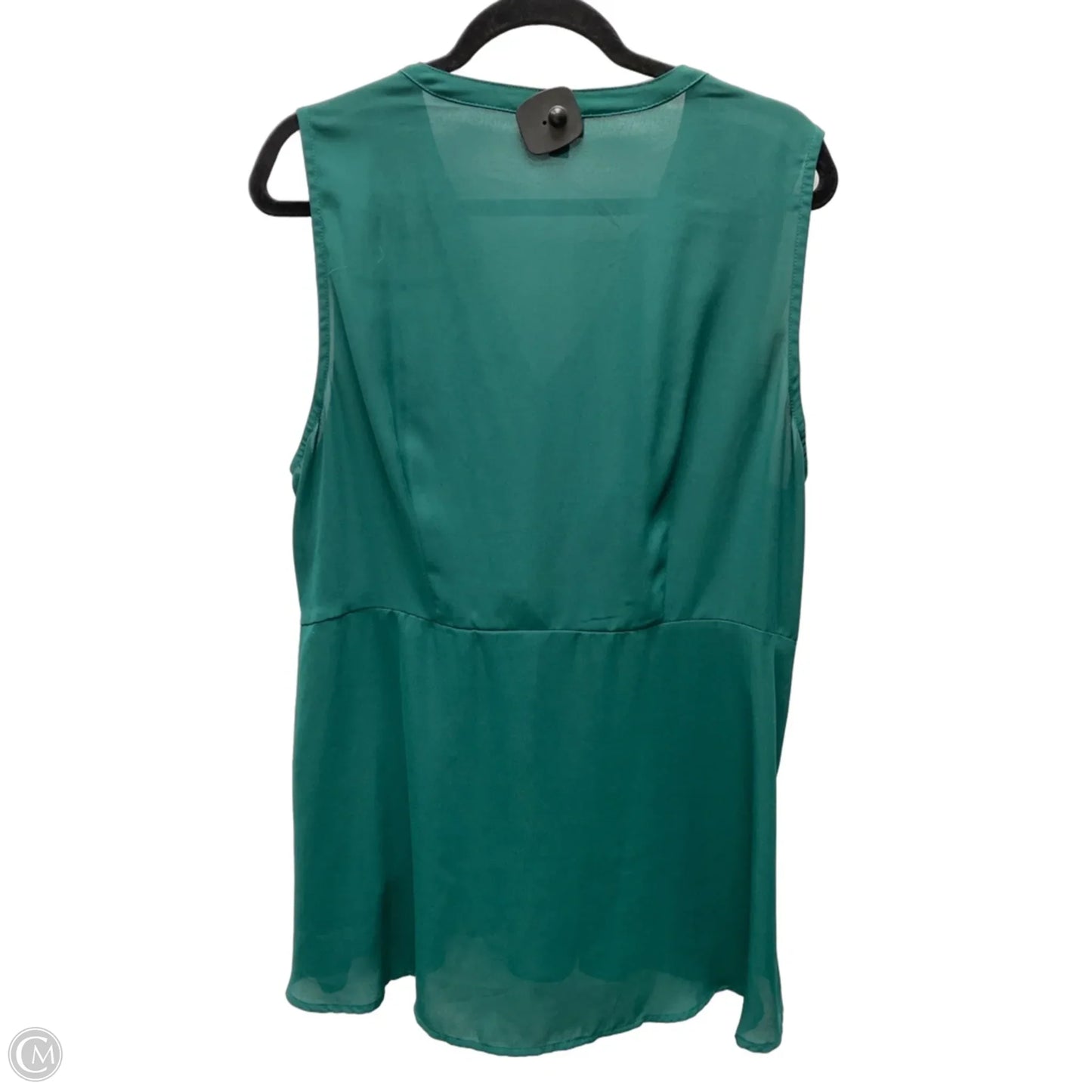 Blouse Sleeveless By Torrid In Green, Size: 1x