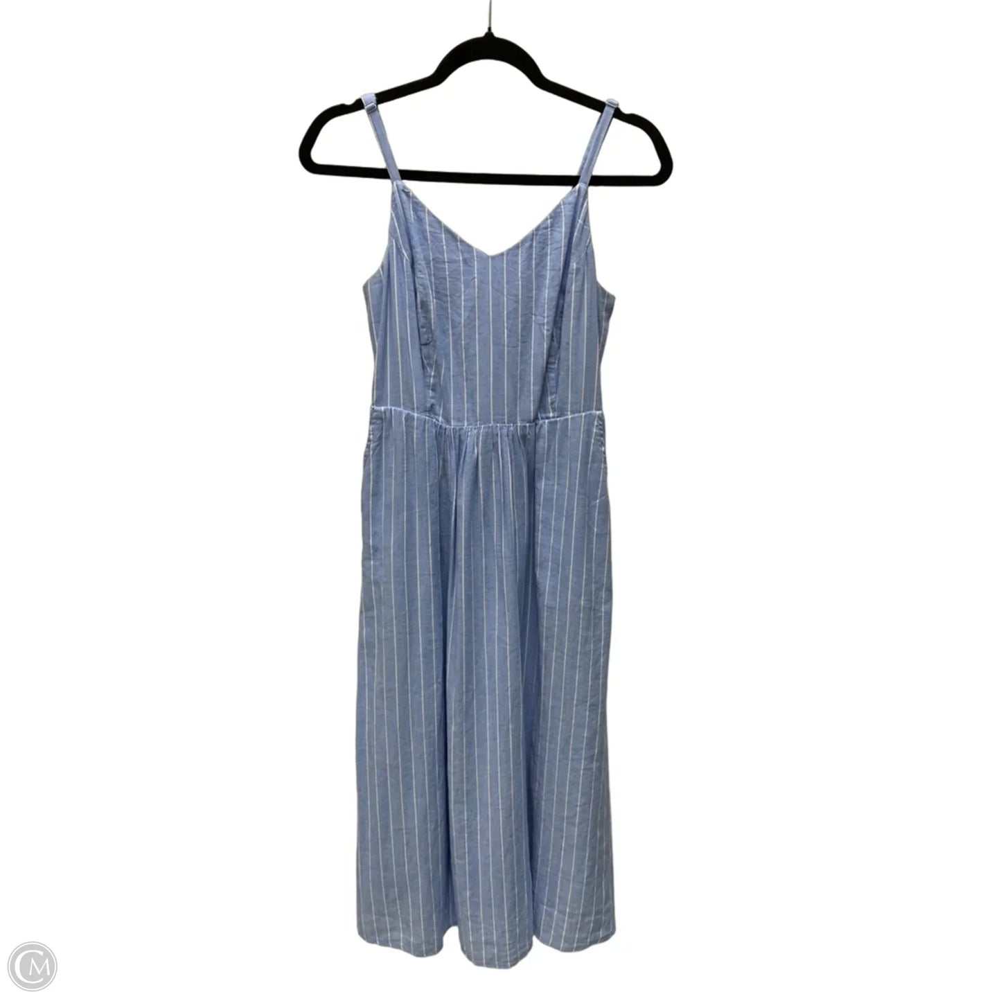 Dress Casual Midi By Old Navy In Striped Pattern, Size: M