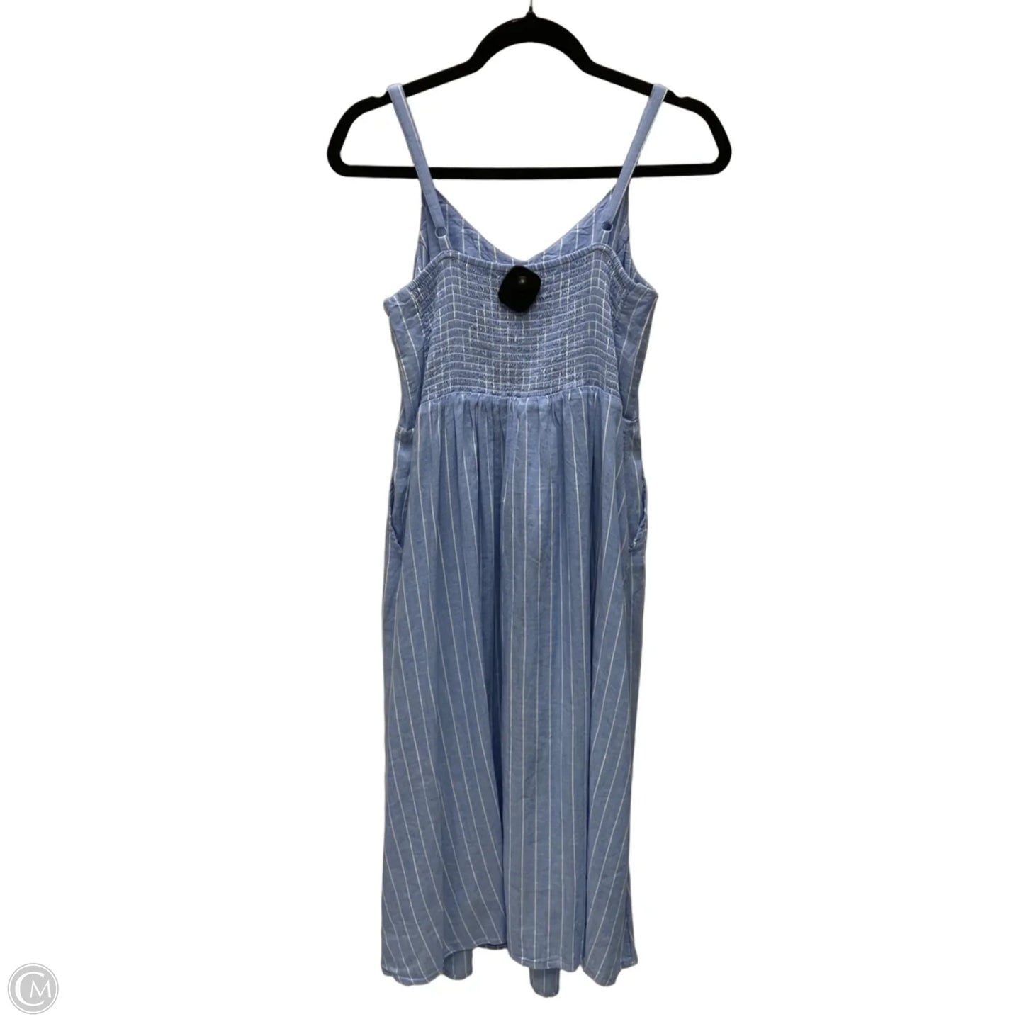Dress Casual Midi By Old Navy In Striped Pattern, Size: M