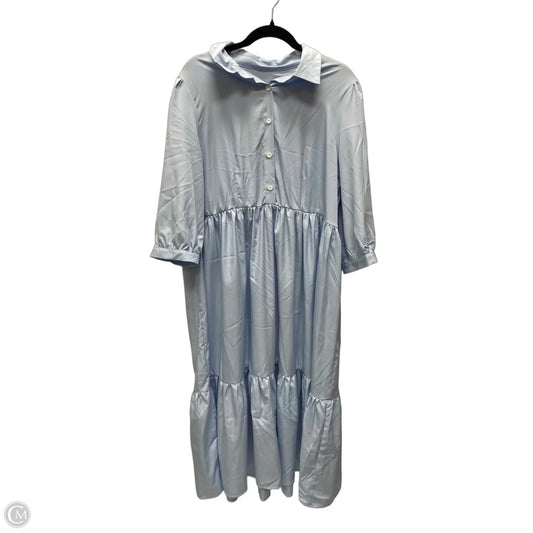 Dress Casual Maxi By Shein In Blue, Size: 2x
