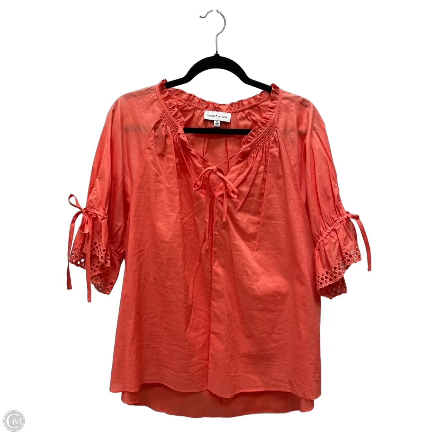 Top Short Sleeve By Gibson And Latimer In Orange, Size: Xl