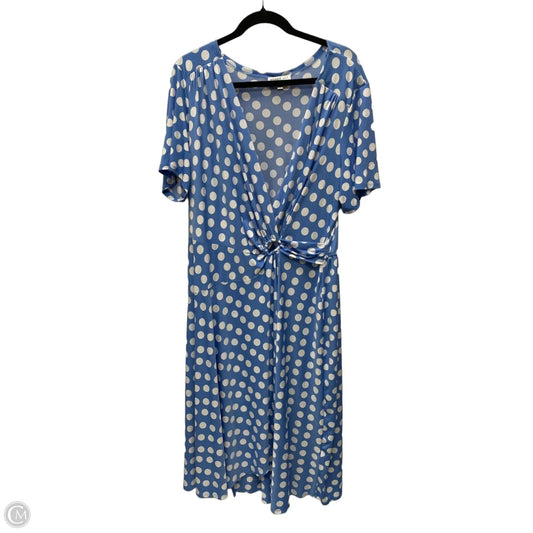 Dress Casual Maxi By Robbie Bee In Polkadot Pattern, Size: 2x