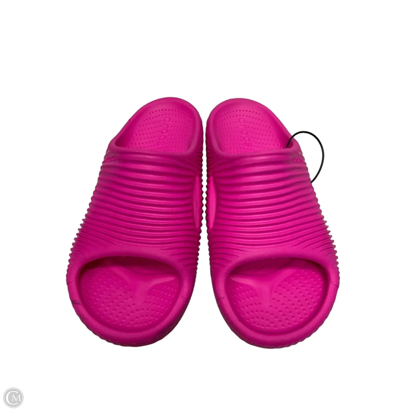 Sandals Flats By Crocs In Pink, Size: 10
