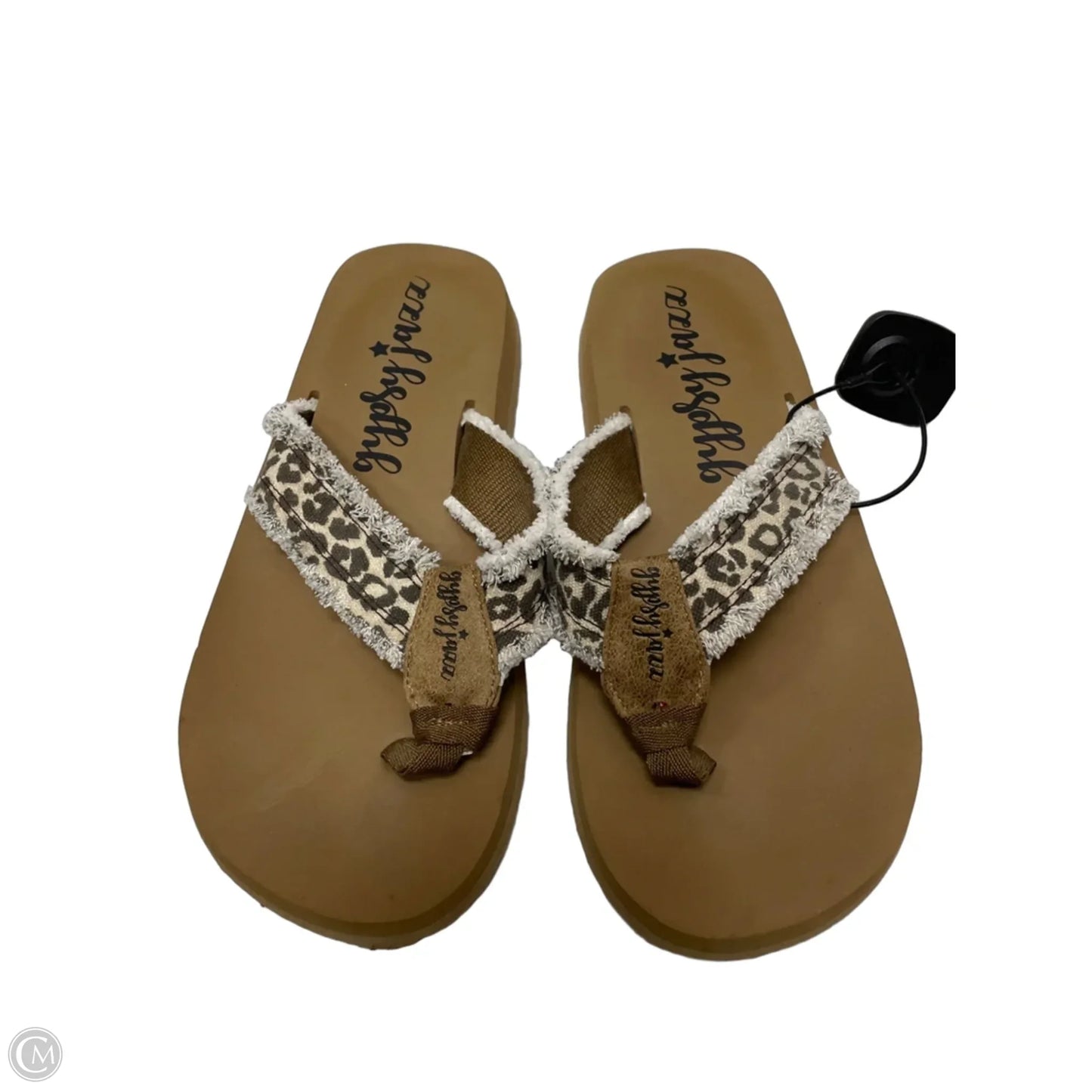 Sandals Flats By Gypsy Jazz In Animal Print, Size: 9