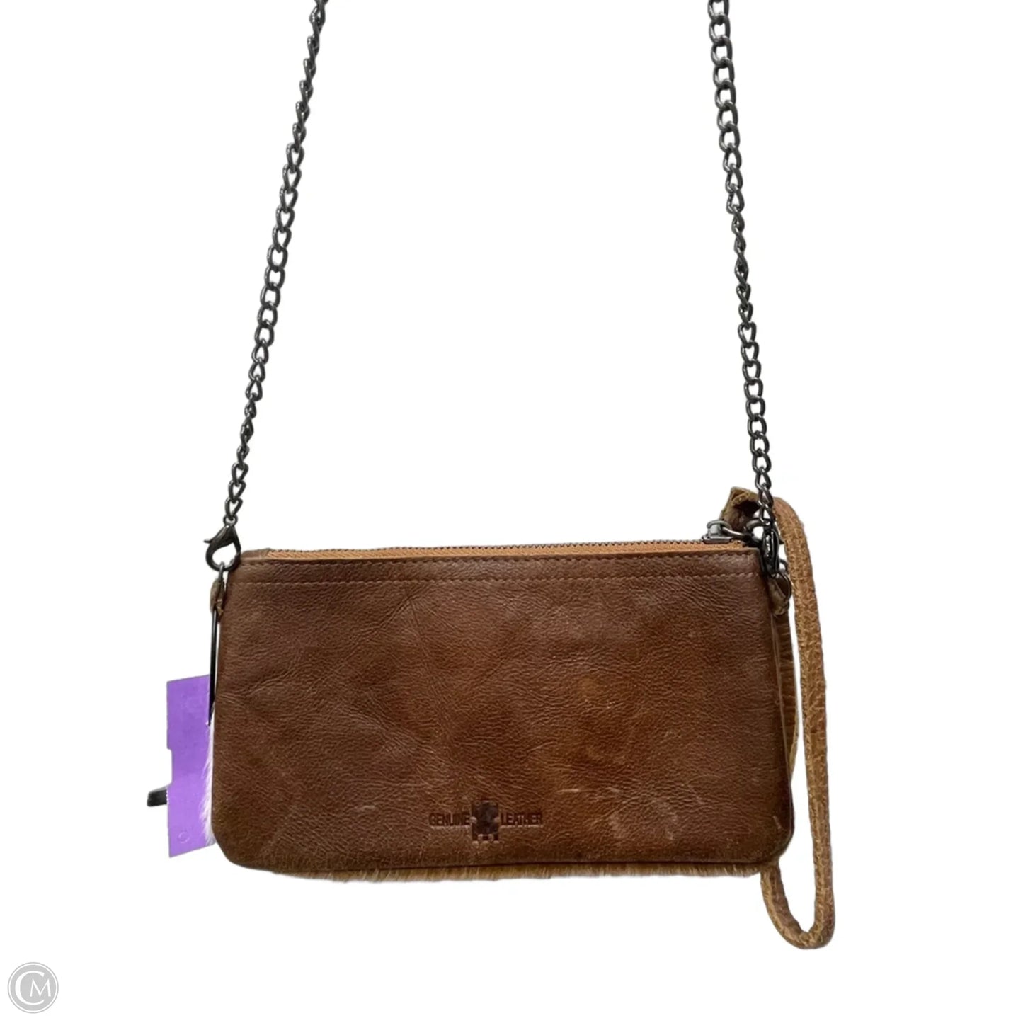 Crossbody Leather By genuine leather, Size: Small