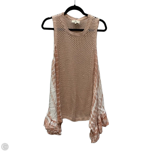 Top Sleeveless By Entro In Tie Dye Print, Size: L