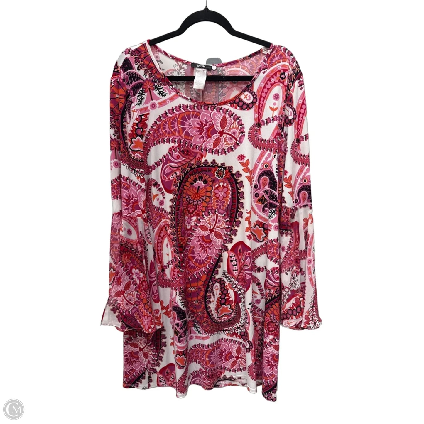 Dress Casual Short By Msk In Floral Print, Size: Xl