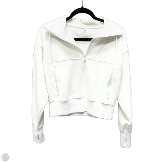 Athletic Top Long Sleeve Collar By Old Navy In White, Size: Xs