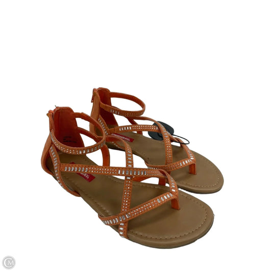 Sandals Flats By Union Bay In Orange, Size: 6