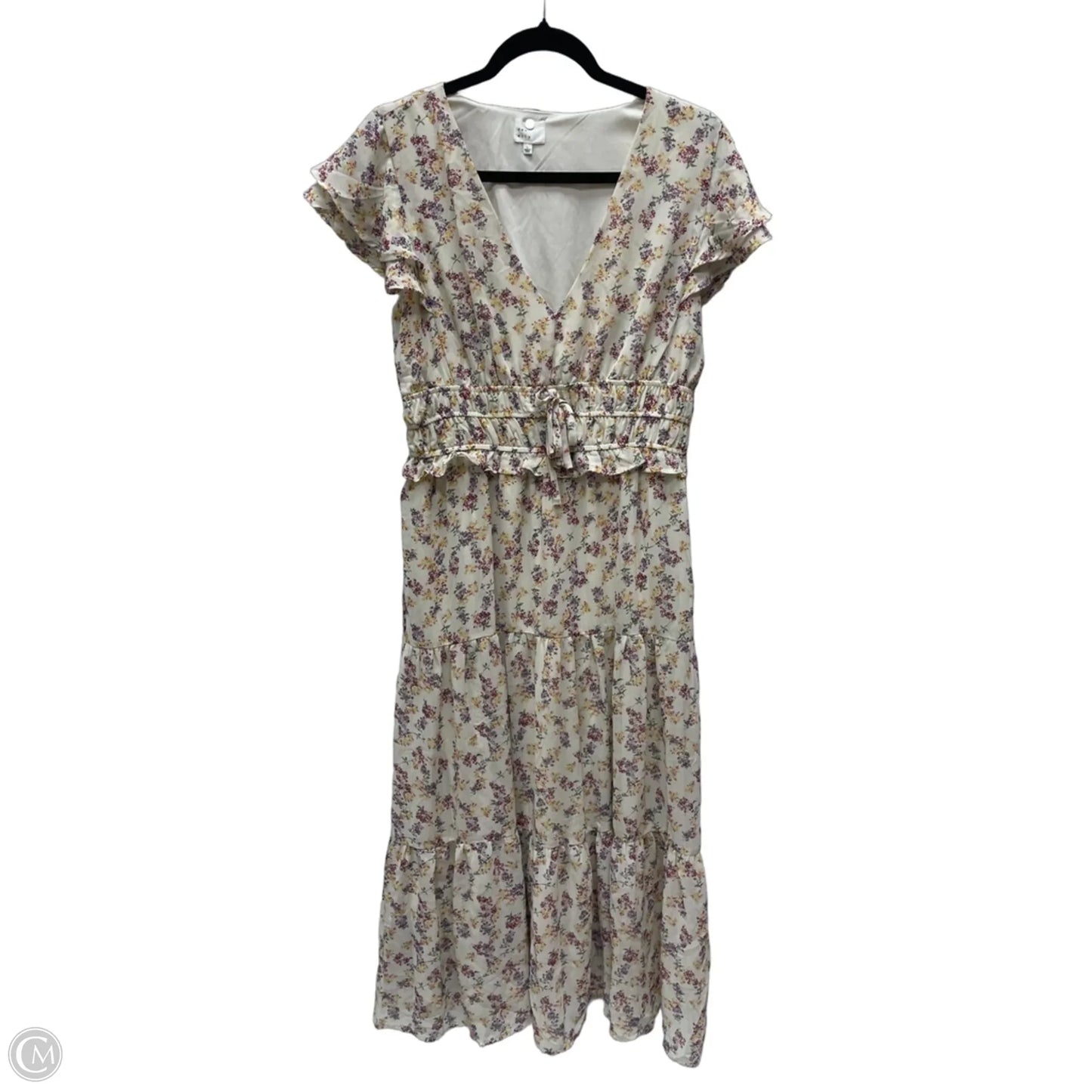 Dress Casual Midi By Dee Elly In Floral Print, Size: L