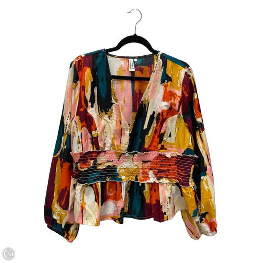Top Long Sleeve By Live 4 Truth In Multi-colored, Size: 2x