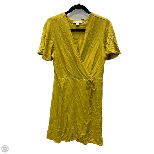 Dress Casual Short By Monteau In Yellow, Size: Xl