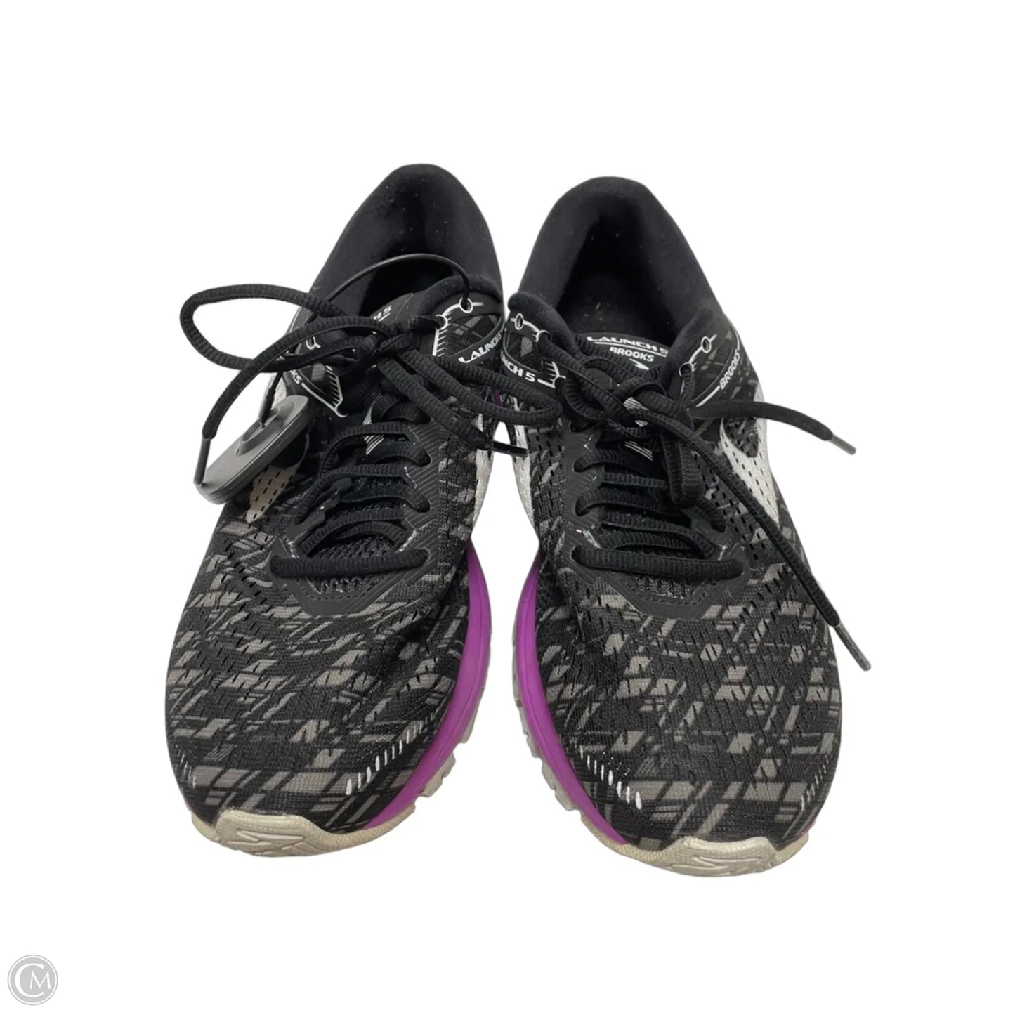 Shoes Athletic By Brooks In Black & Purple, Size: 9