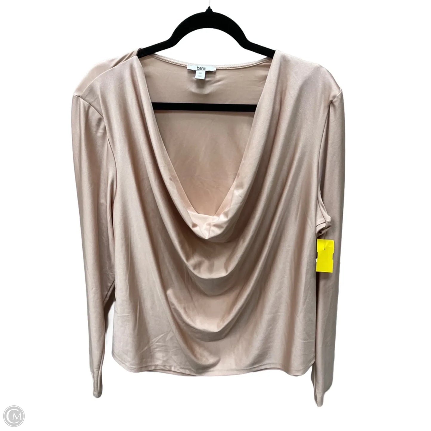 Top Long Sleeve By Bar Iii In Pink, Size: 3x