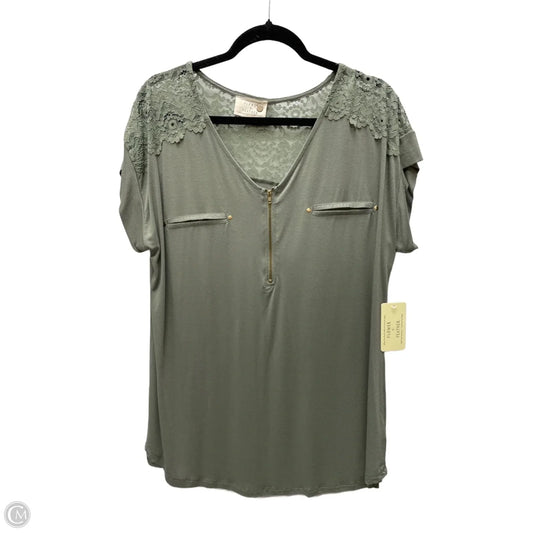Top Sleeveless By Clothes Mentor In Green, Size: 1x