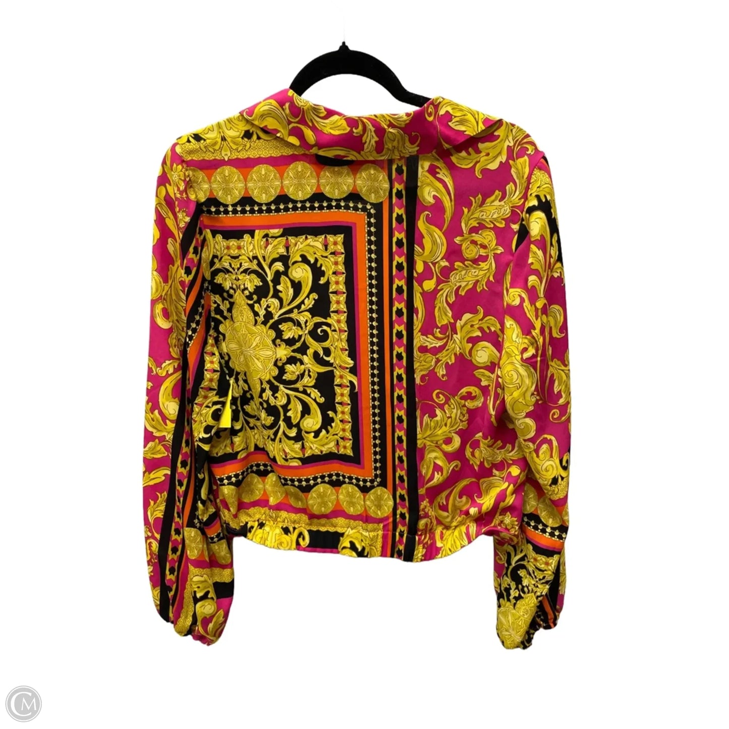 Blouse Long Sleeve By Intempo In Floral Print, Size: L