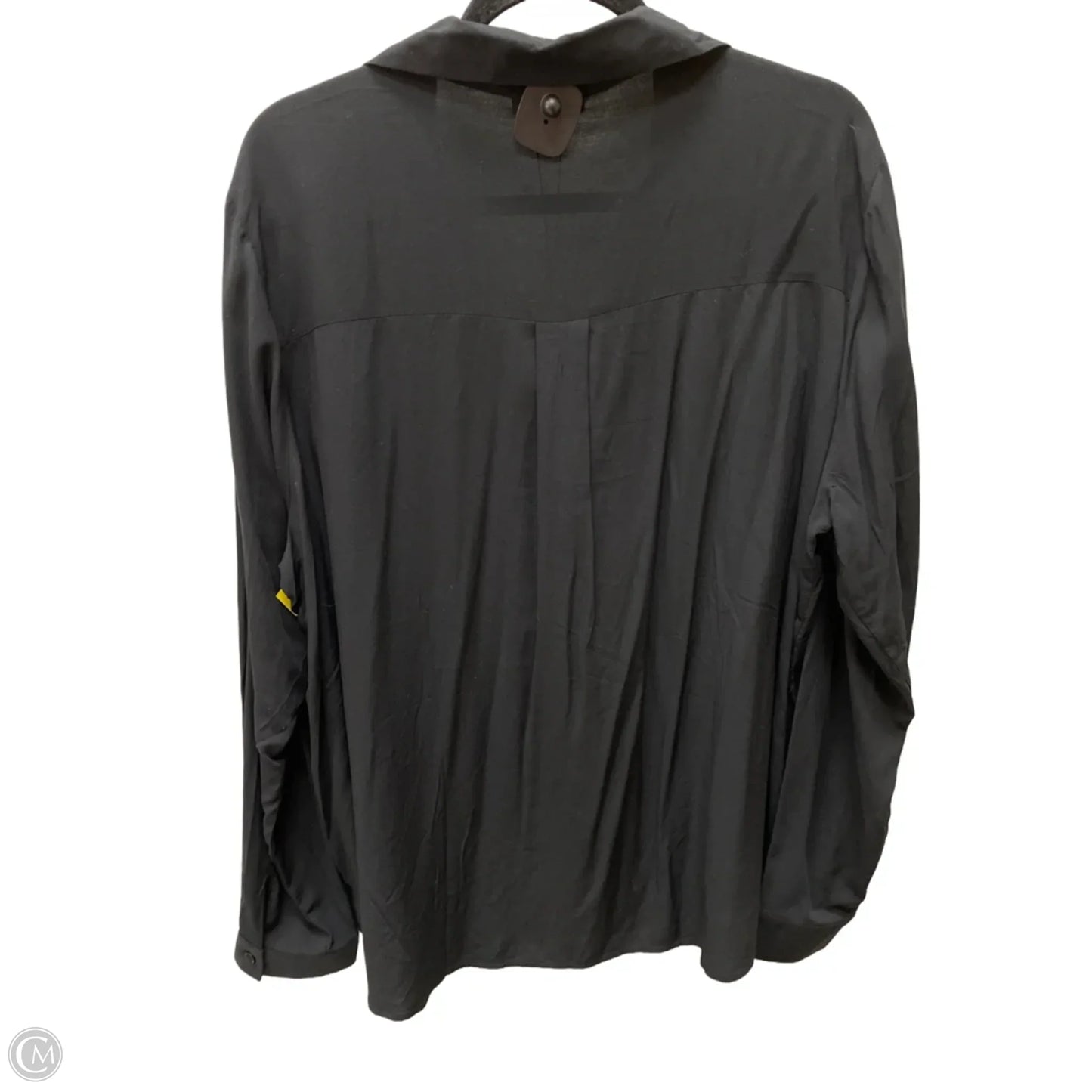 Blouse Long Sleeve By Fashion Nova In Black, Size: 2x