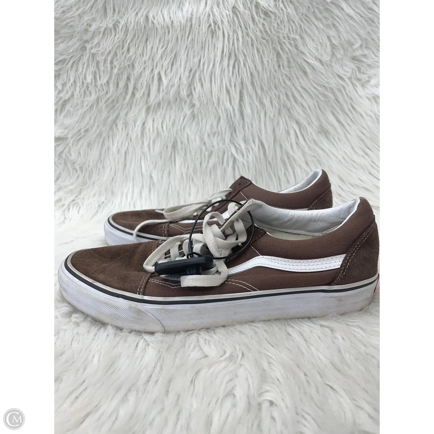 Shoes Sneakers By Vans In Brown & White, Size: 11