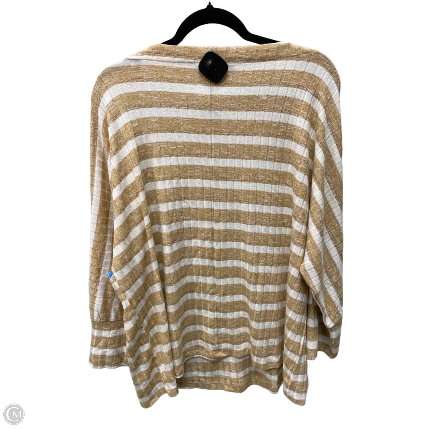 Top Long Sleeve By Cato In Striped Pattern, Size: 1x