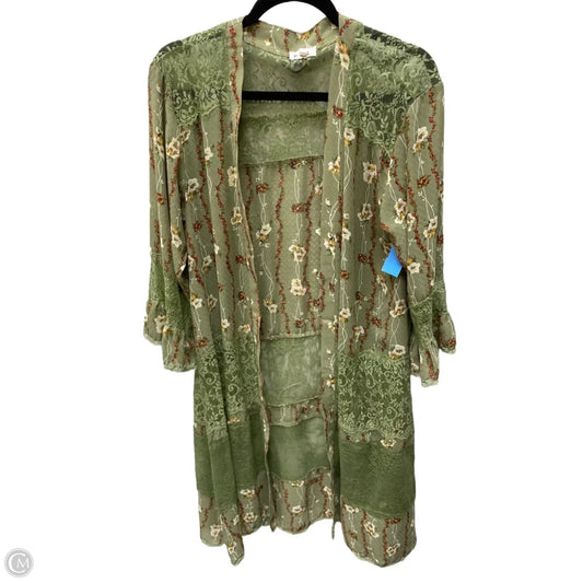 Cardigan By Pol In Floral Print, Size: S