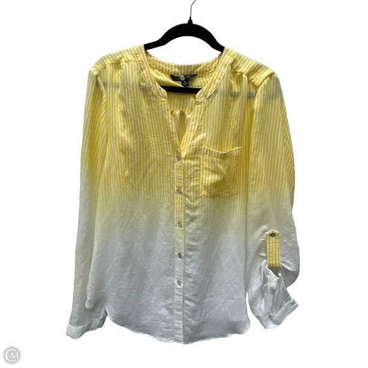 Top Long Sleeve By Zac And Rachel In Striped Pattern, Size: Xl