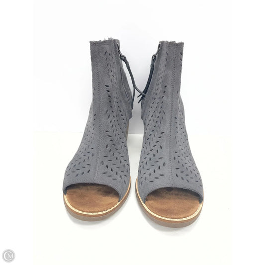 Shoes Heels Block By Toms In Grey, Size: 8