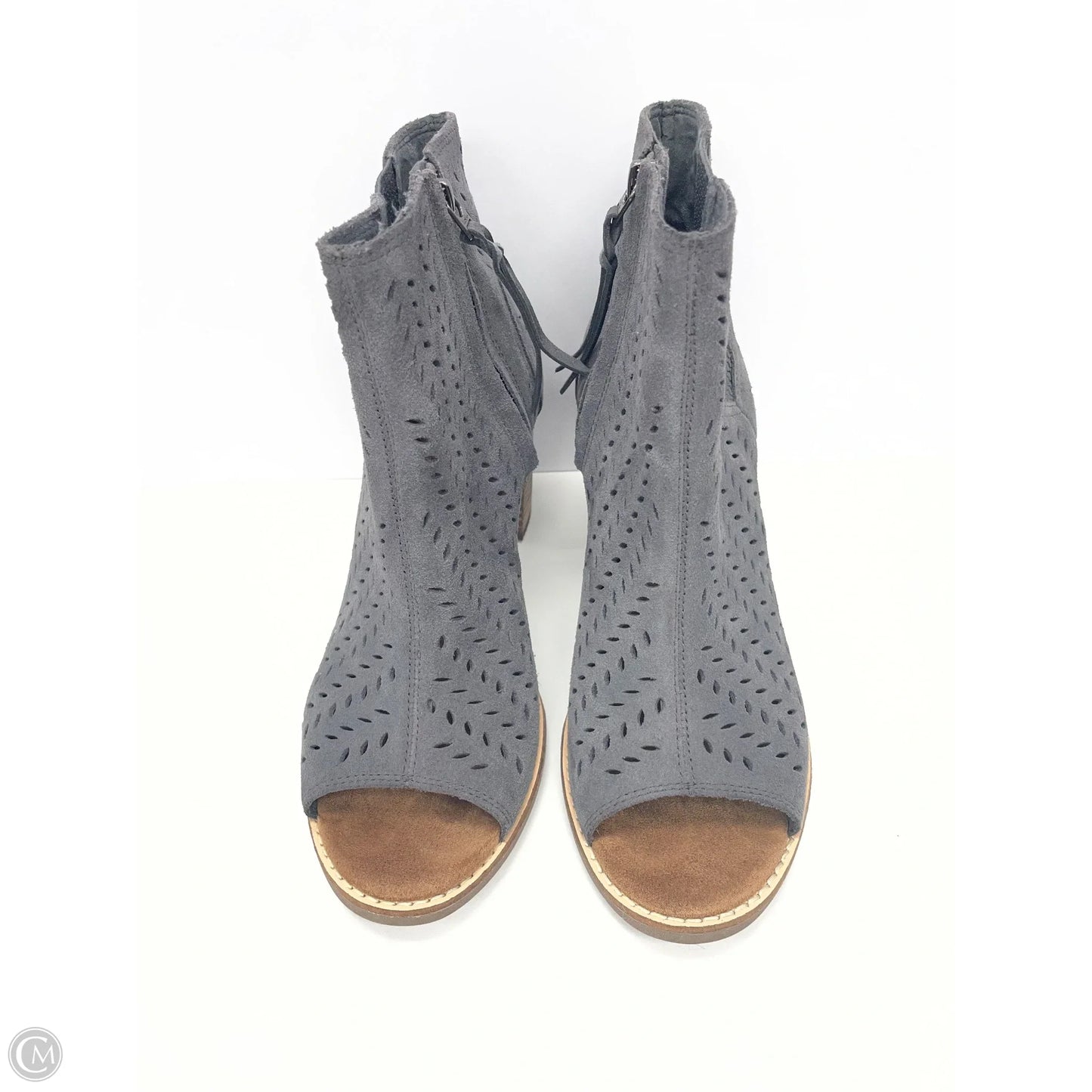 Shoes Heels Block By Toms In Grey, Size: 8