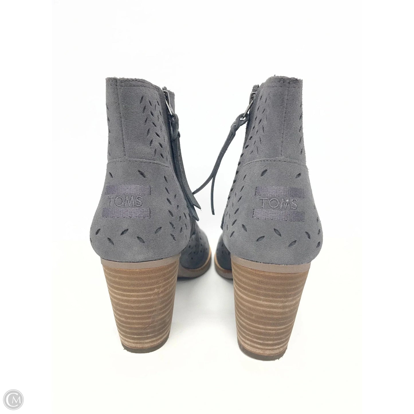 Shoes Heels Block By Toms In Grey, Size: 8