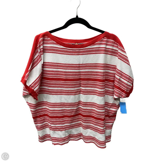 Top Short Sleeve By Ralph Lauren In Striped Pattern, Size: M