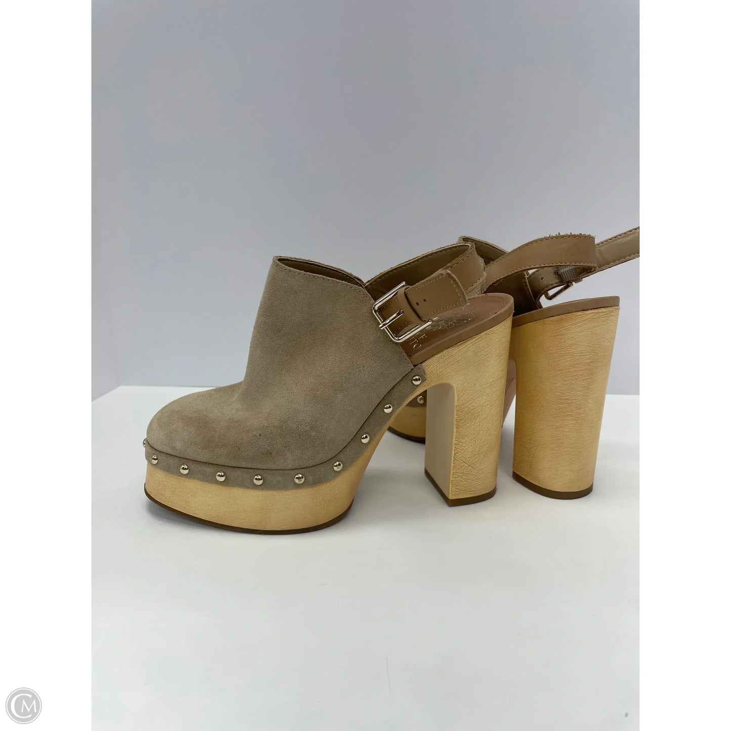 Shoes Heels Block By Vince Camuto In Tan, Size: 6