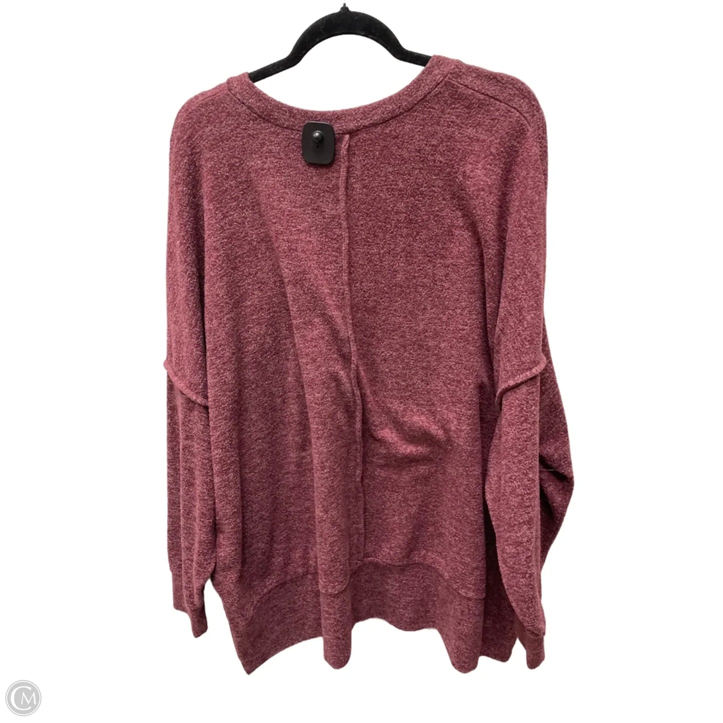 Sweatshirt Crewneck By Zenana In Red, Size: 1x