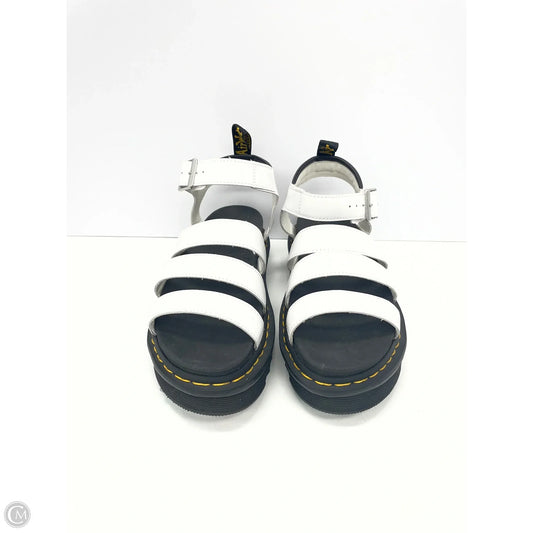 Sandals Heels Platform By Dr Martens In White, Size: 9