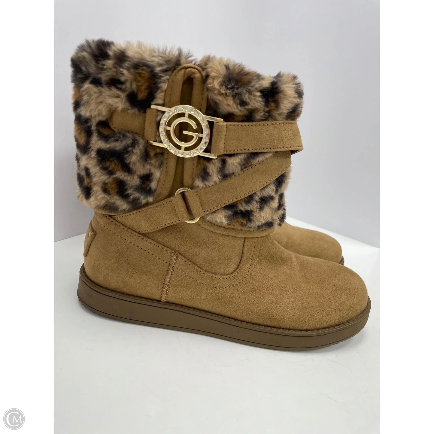 Boots Snow By Clothes Mentor In Tan, Size: 7