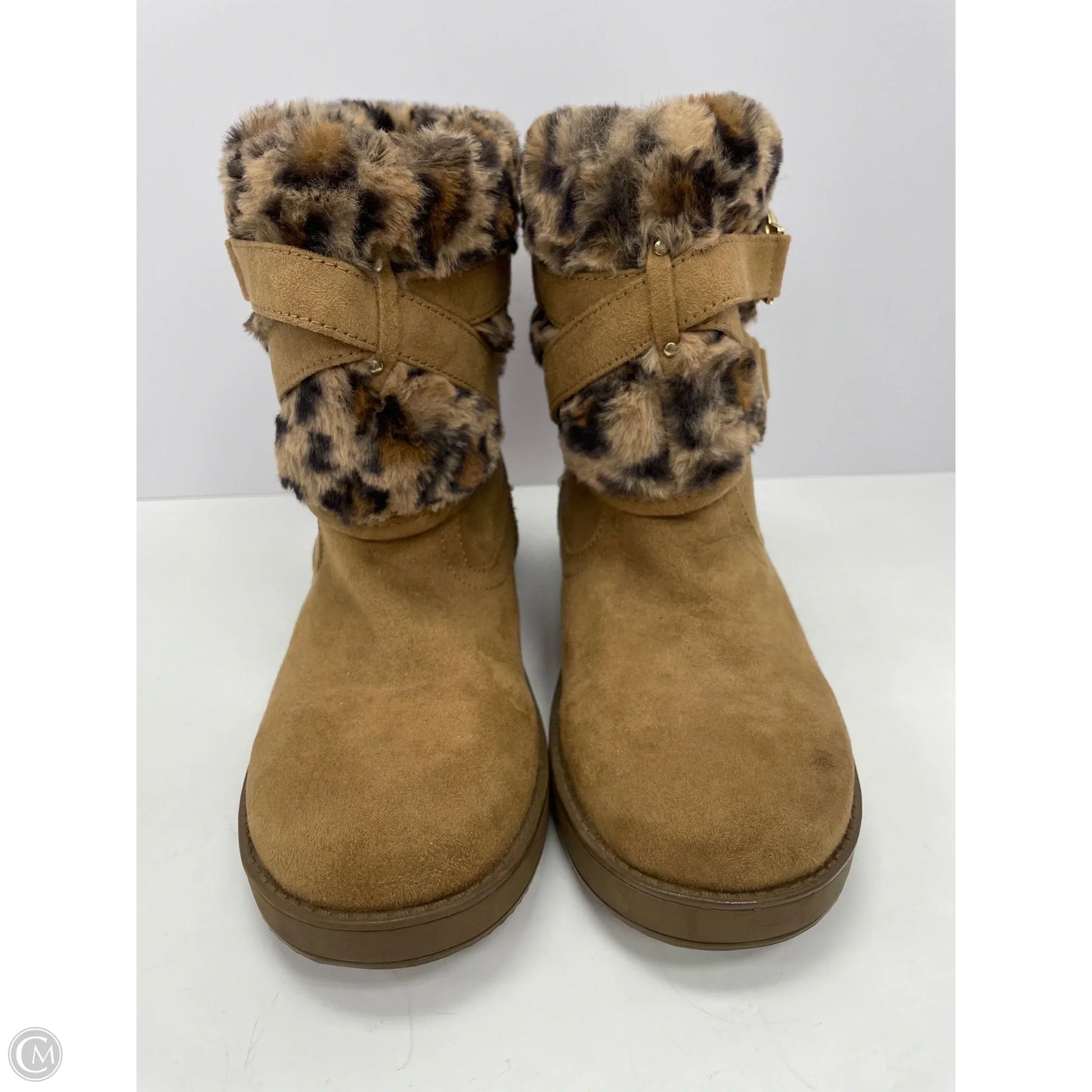 Boots Snow By Clothes Mentor In Tan, Size: 7