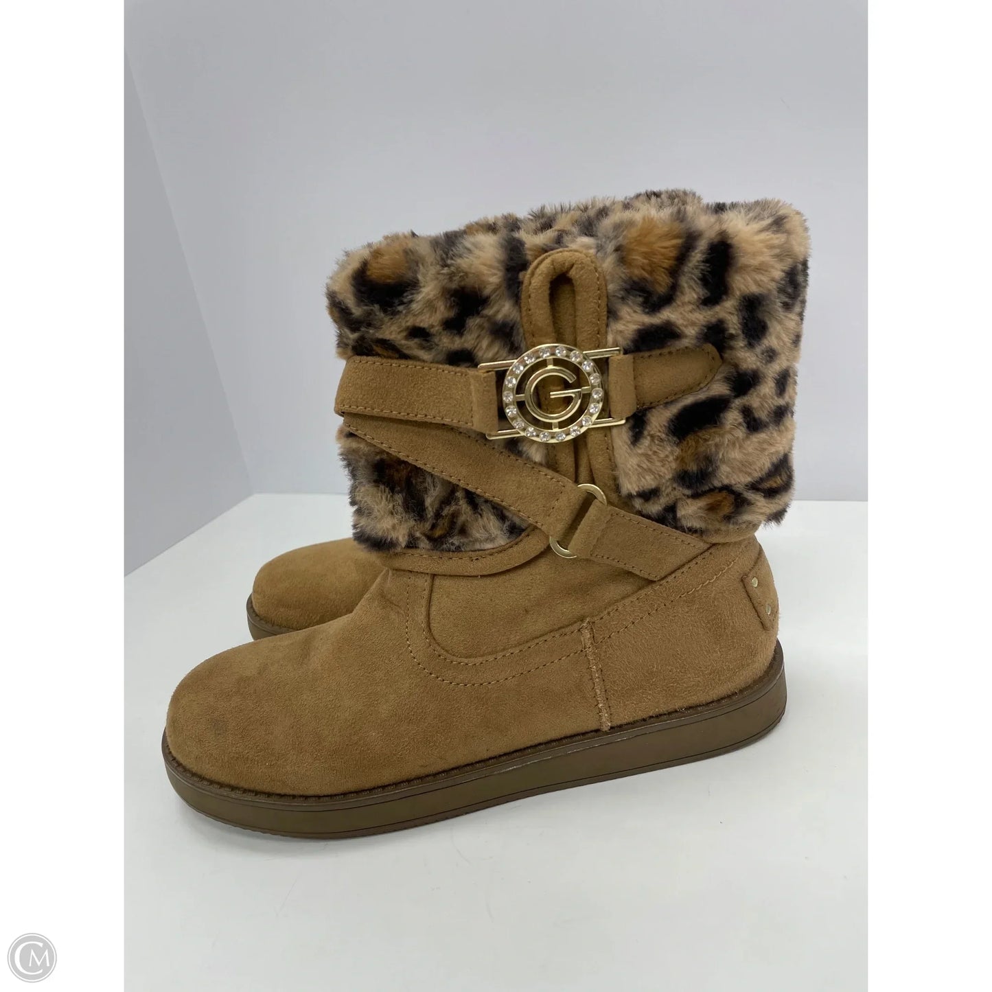 Boots Snow By Clothes Mentor In Tan, Size: 7