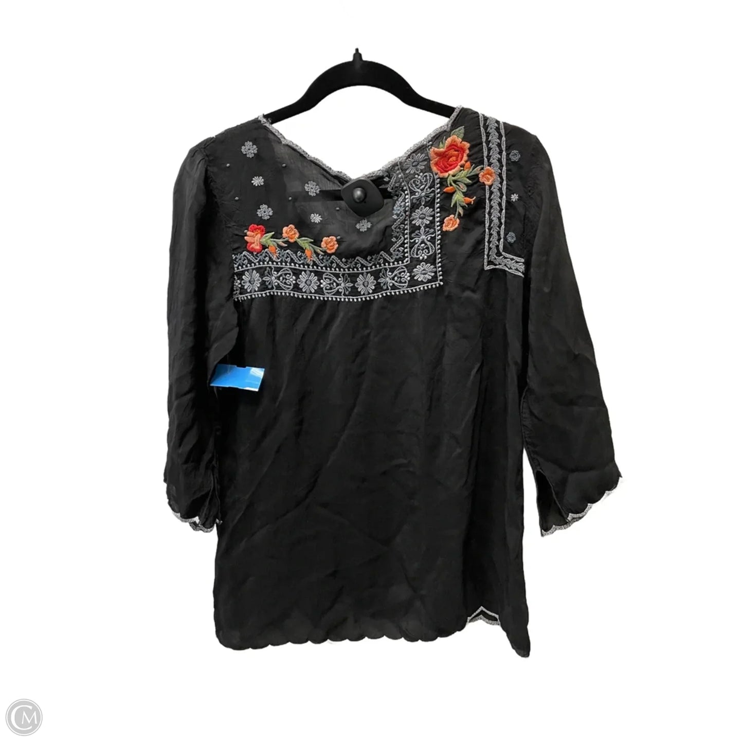 Top Long Sleeve By Johnny Was In Floral Print, Size: S