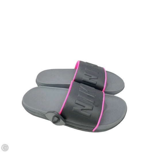 Sandals Sport By Nike In Black & Pink, Size: 8