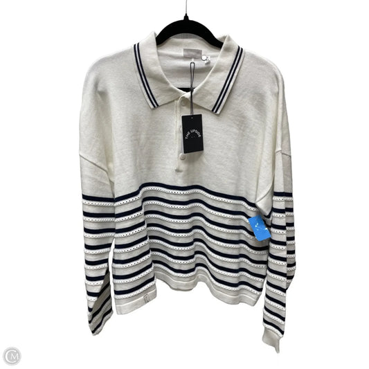 Top Long Sleeve By The Upside In Striped Pattern, Size: M