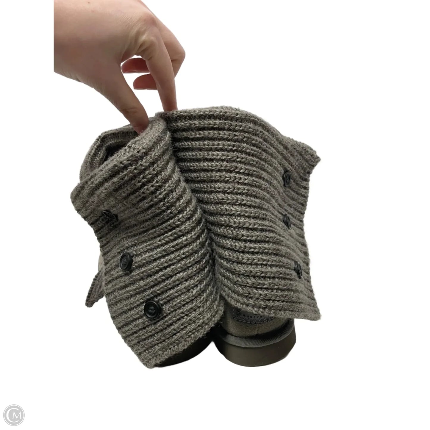 Boots Designer By Ugg In Grey, Size: 7